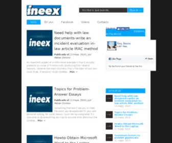 Ineex.com(Noticias, facebook, utilidades y novedades de internet) Screenshot