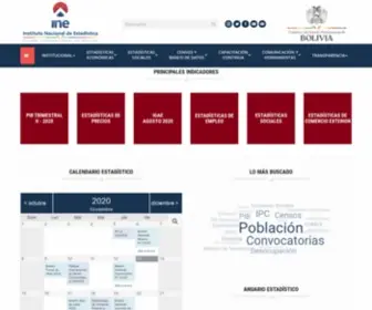 Ine.gob.bo(Instituto Nacional de Estadística) Screenshot