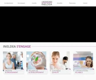 Ineldea.com(LABORATOIRES INELDEA) Screenshot