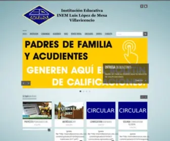 Inemvillavicencio.edu.co(Colegio INEM Villavicencio) Screenshot