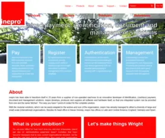 Inepro.com(Flexible & innovative solutions) Screenshot