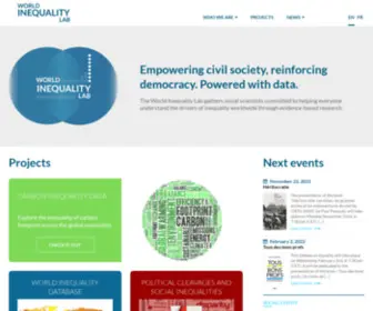 Inequalitylab.world(World Inequality Lab) Screenshot