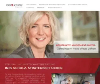 Ines-Scholz.de(Wirtschafts- und Steuerberatung Ines Scholz) Screenshot