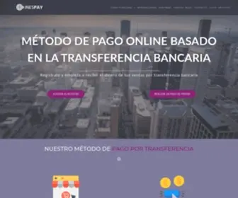 Inespay.com(La nueva forma de pagar mediante transferencia bancaria) Screenshot