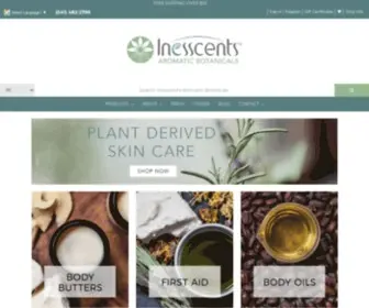 Inesscents.com(Inesscents Botanical Aromatics) Screenshot