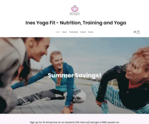 Inesyogafit.com(Ines Yoga Fit) Screenshot