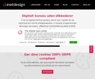 Inet-Design.dk(Digitalt bureau i Aarhus) Screenshot