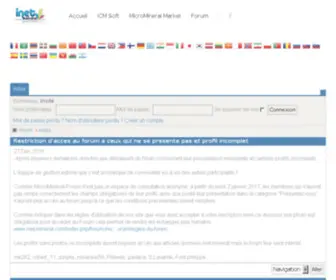 Inet-Mineral.com(Inet)Minéral & Micromineral) Screenshot