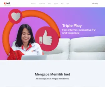 Inet.net.id(Layanan Internet Cepat) Screenshot