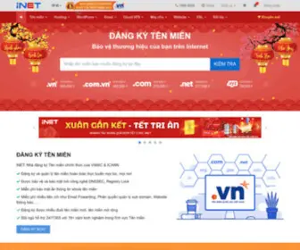 Inet.vn(Nhà đăng ký tên miền hỗ trợ khách hàng tốt nhất) Screenshot
