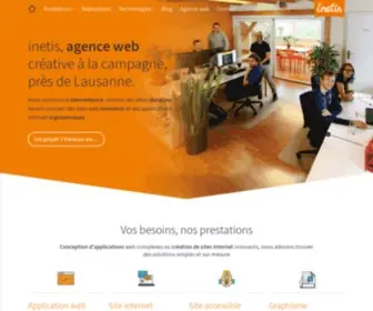 Inetis.ch(Création de sites internet) Screenshot