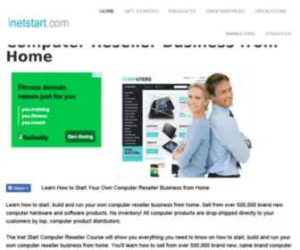 Inetstart.com(How to Start a Computer Reseller Business from Home) Screenshot