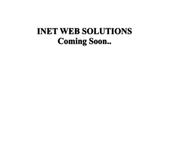 Inetwebsolutions.com(Inet Web Solutions) Screenshot