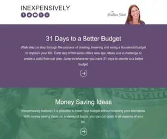 Inexpensively.com(Inexpensively Frugal Blog Network) Screenshot