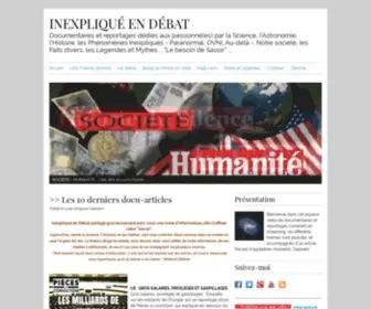 Inexplique-Endebat.com(Documentaires et reportages dédiés aux passionné(es)) Screenshot