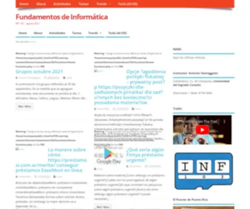 INF103.com(Fundamentos de Informática) Screenshot