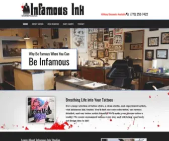 Infamousinkstudio.com(Tattoo Shop) Screenshot