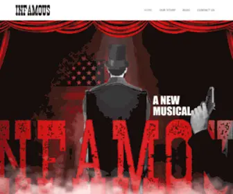 Infamousmusical.com(Infamous The Musical) Screenshot