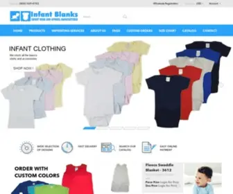 Infantblanks.com(Supplier of Wholesale Baby Clothes) Screenshot