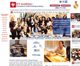 Infantcaretraining.com(ICT Academy) Screenshot