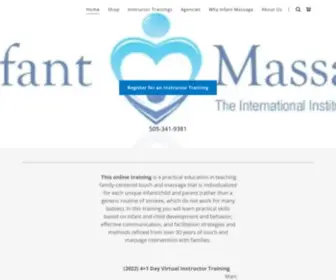 Infantmassageinstitute.com(Infant Massage Institute offering training classes and instruction to family and hospital staff) Screenshot