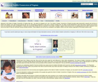 Infantva.org(Infant & Toddler Connection of Virginia) Screenshot