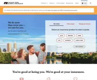 Infarmbureau.com(Indiana Farm Bureau Insurance) Screenshot