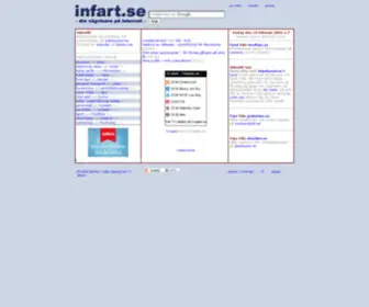 Infart.nu(Internet Länkkatalog med utvalda länkar) Screenshot