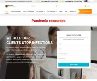 Infectioncontrol.care(Infection Prevention & Control in Australia & NZ) Screenshot