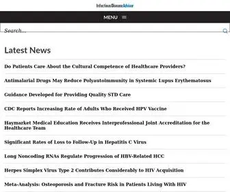 Infectiousdiseaseadvisor.com(HIV/AIDS, Hepatitis, Infectious Disease News) Screenshot