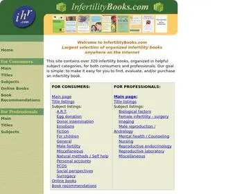 Infertilitybooks.com(Infertility) Screenshot