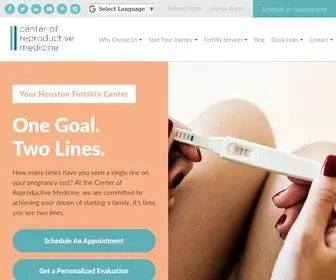 Infertilitytexas.com(The Center of Reproductive Medicine) Screenshot