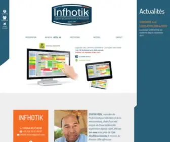 Infhotik.com(Logiciels de gestion Hotels et Restaurants) Screenshot