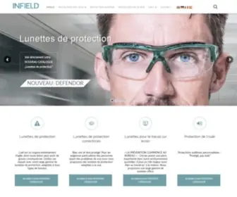 Infield-Safety.fr(Lunettes de Protection (correctrices)) Screenshot