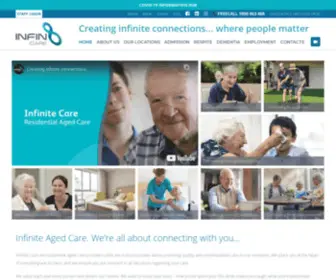 Infin8Care.com.au(A New Generation of Residential Care) Screenshot