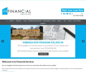 Infinancialservices.com.au(In Financial Services) Screenshot