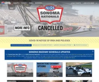 Infineonraceway.com(Sonoma Raceway) Screenshot