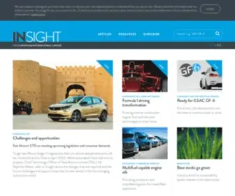 Infineuminsight.com(Infineum Insight) Screenshot