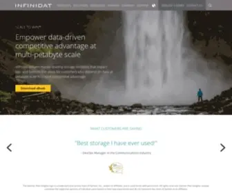 Infinidat.com(Enterprise Data & Cloud Solutions) Screenshot