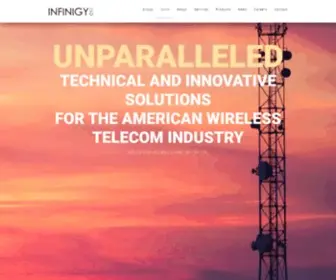 Infinigy.com(Turnkey solutions for telecom industry) Screenshot