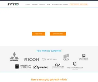 Infinio.com(Unprecedented Storage Performance for VMware) Screenshot