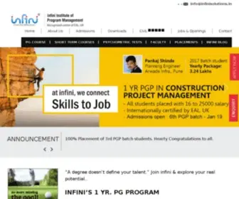Infinisolutions.in(INFINI Institute of Contruction Projects Management Institute) Screenshot