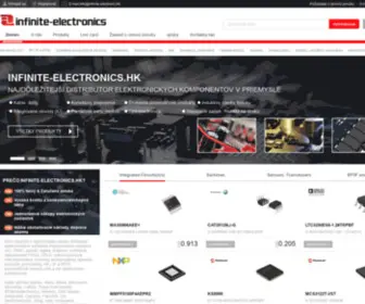 Infinite-Electronics.sk(Distribútor elektronických súčiastok Infinite) Screenshot