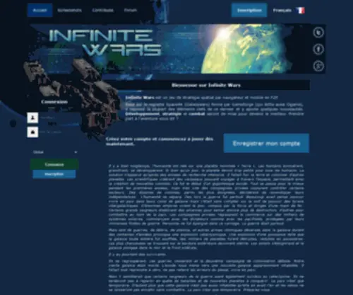 Infinite-Wars.com(Site en construction) Screenshot