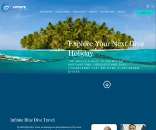 Infinitebluedivetravel.com(Infinitebluedivetravel) Screenshot