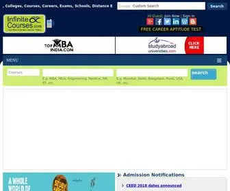 Infinitecourses.com(Indian Universities) Screenshot