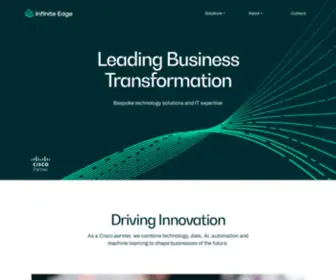 Infiniteedge.io(Transforming Businesses with Technology Solutions) Screenshot