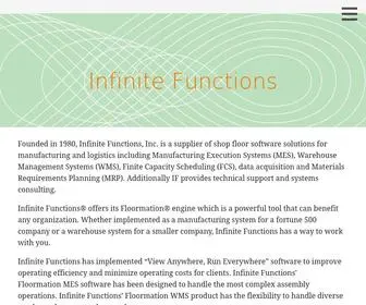 Infinitefunctions.com(Providing Software to Control and Guide Your Manufacturing Processes) Screenshot