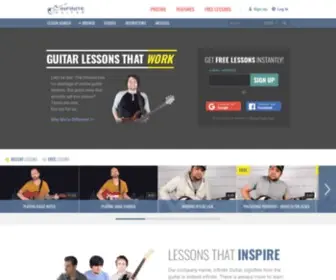 Infiniteguitar.com(Online Guitar Lessons) Screenshot