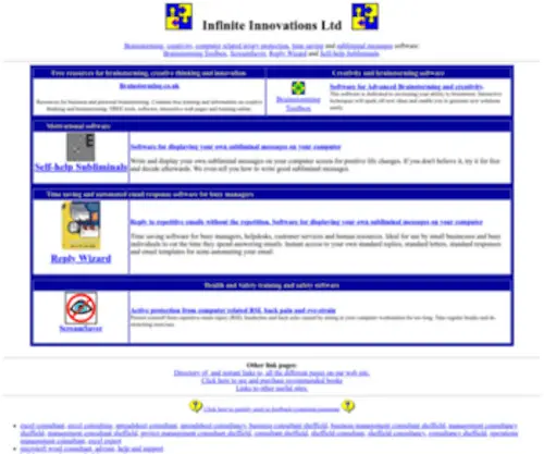 Infiniteinnovations.co.uk(Brainstorming Toolbox) Screenshot